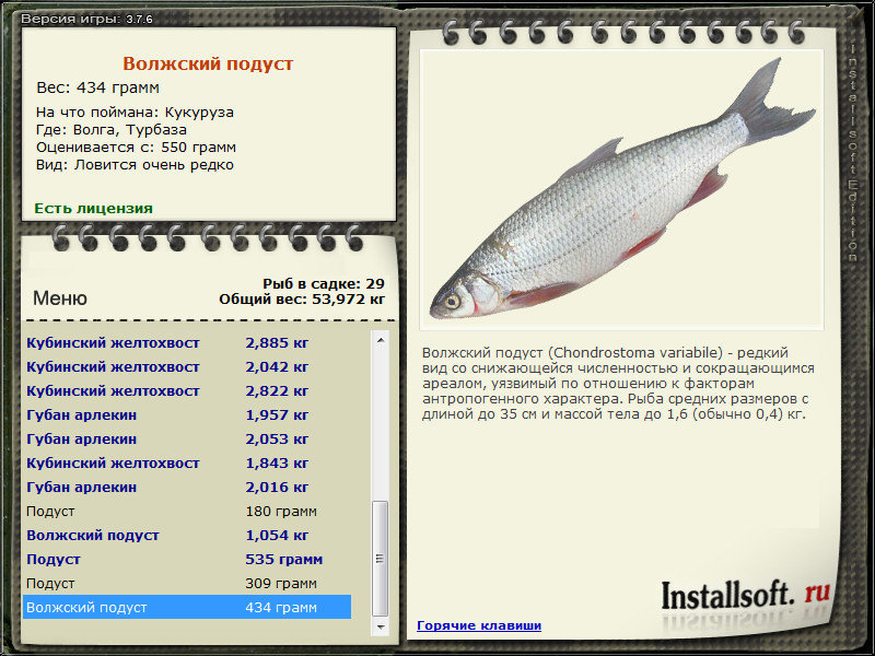 РУССКАЯ РЫБАЛКА Installsoft Edition 