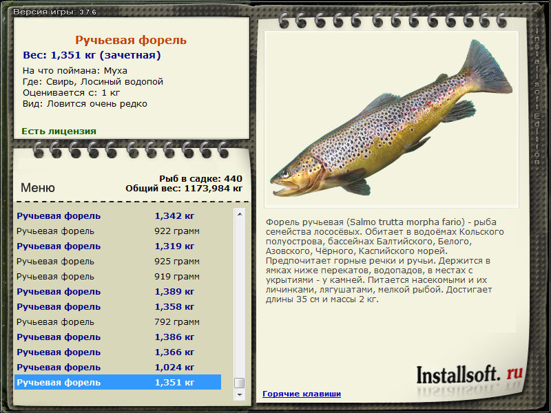 РУССКАЯ РЫБАЛКА Installsoft Edition 