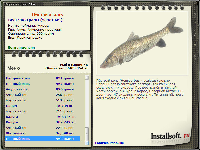 РУССКАЯ РЫБАЛКА Installsoft Edition 