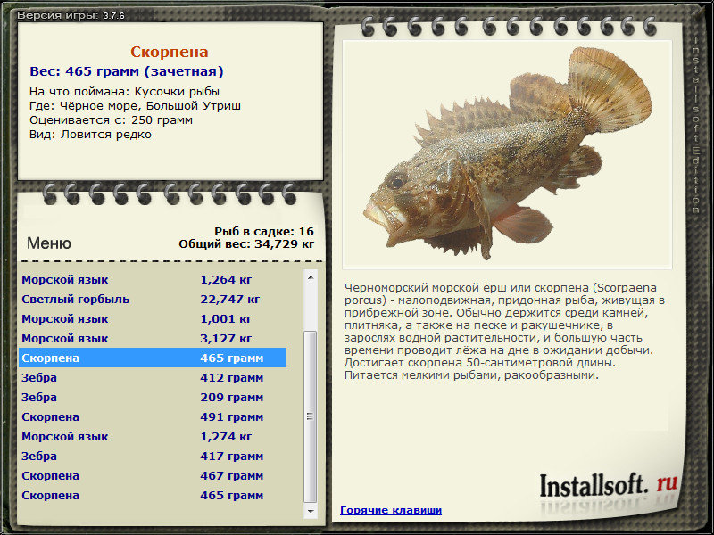 РУССКАЯ РЫБАЛКА Installsoft Edition 