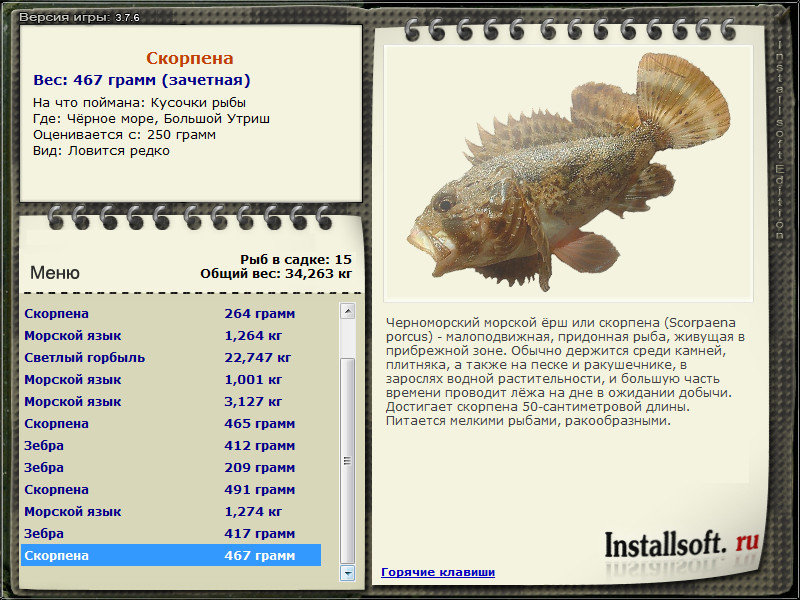 РУССКАЯ РЫБАЛКА Installsoft Edition 